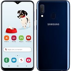 Smartphone Samsung Galaxy A20e Dual SIM modrá v limitované edici od Seznamu 